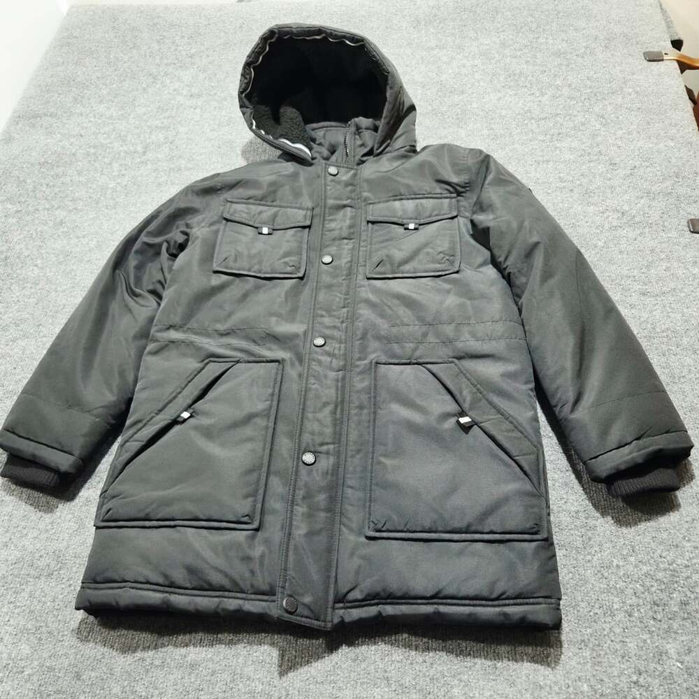 Michael Kors Winter Jacket Size  L10/12 Black Hooded Utility Coat
